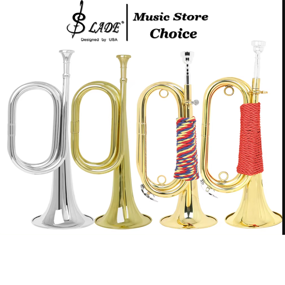 Bb Mini Bugle Trumpet Brass Go - Musical Instrument Bugle 评论和价格