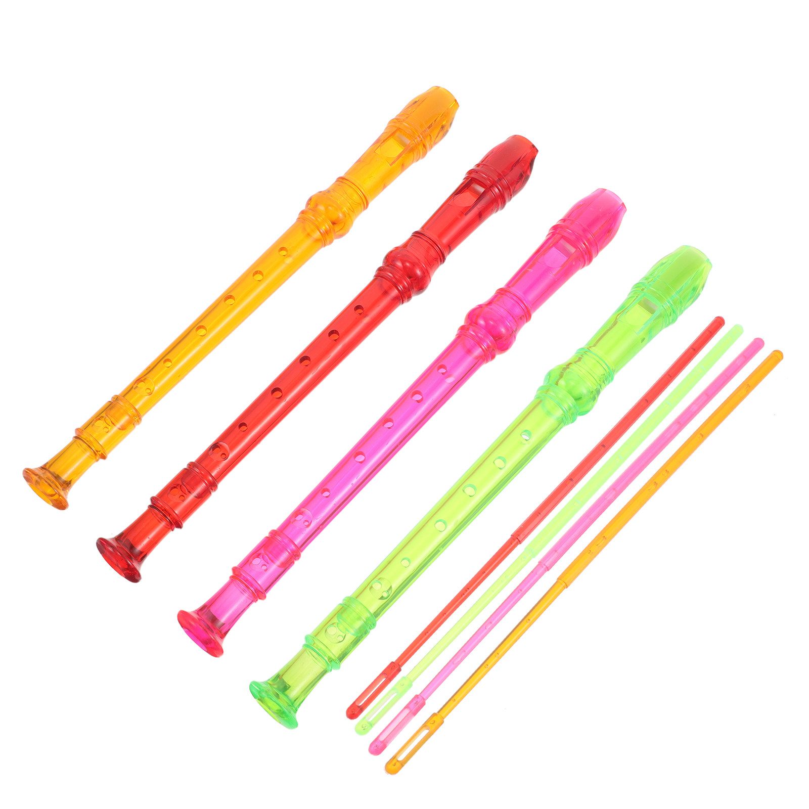 4Pcs Transparent Soprano Recor - Soprano Recorder Plastic 评论和价格