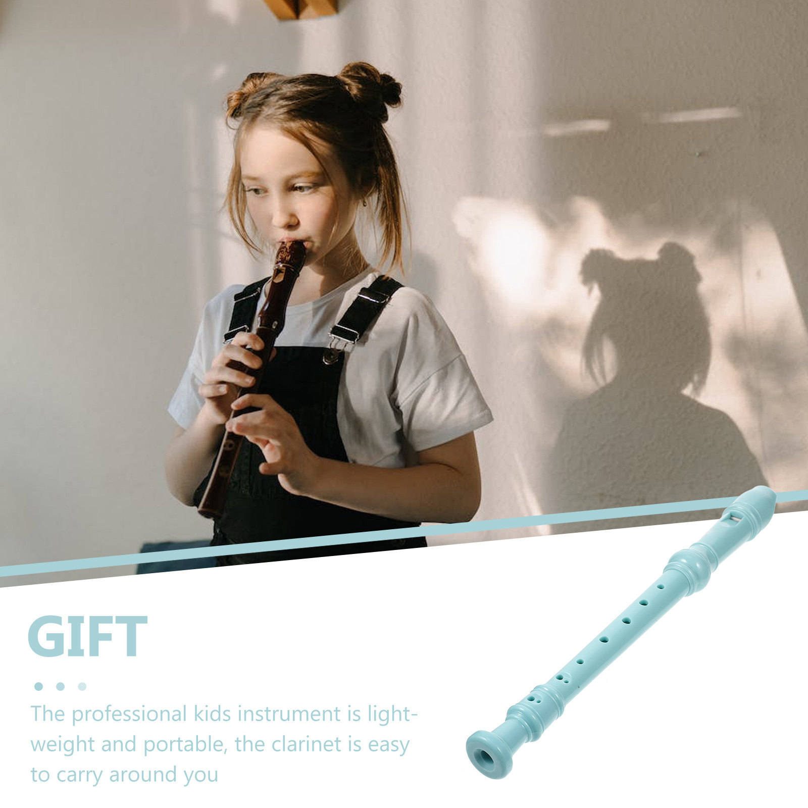 1Set 8-Hole Clarinet Plastic B - Soprano Recorder Plastic 评论和价格