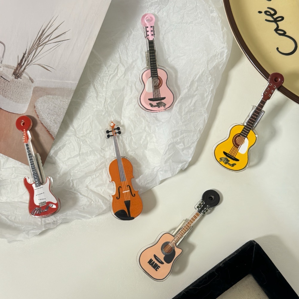 Gift Sweet Violin Hairclip Ins - Picture Of Musical Instrument 评论和价格