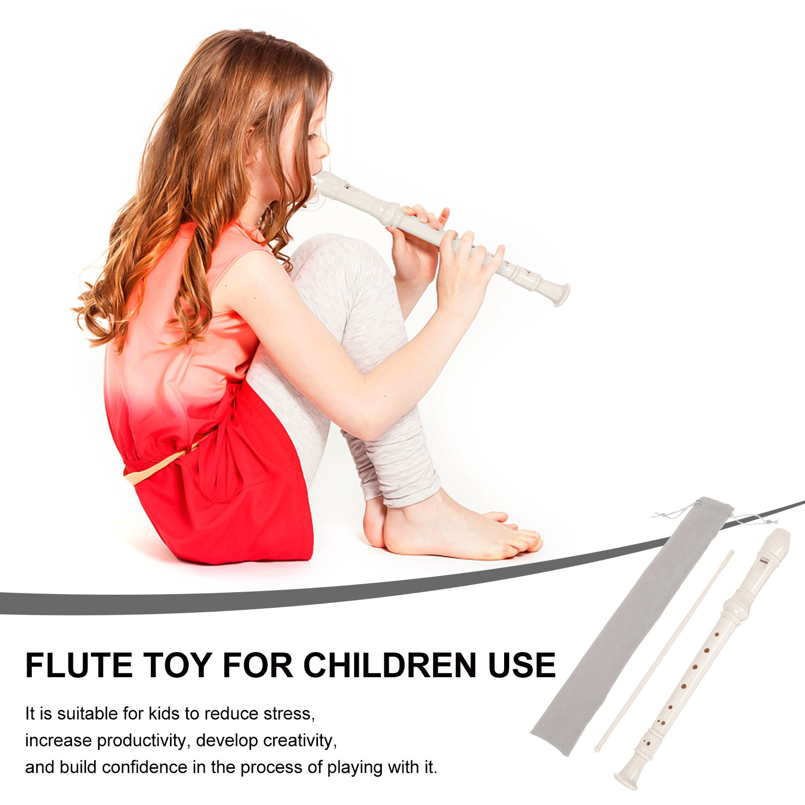 8-Hole Soprano Recorder for Ki - Soprano Recorder Plastic 评论和价格